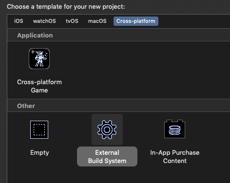 Xcode Project Type Xcode Project Type